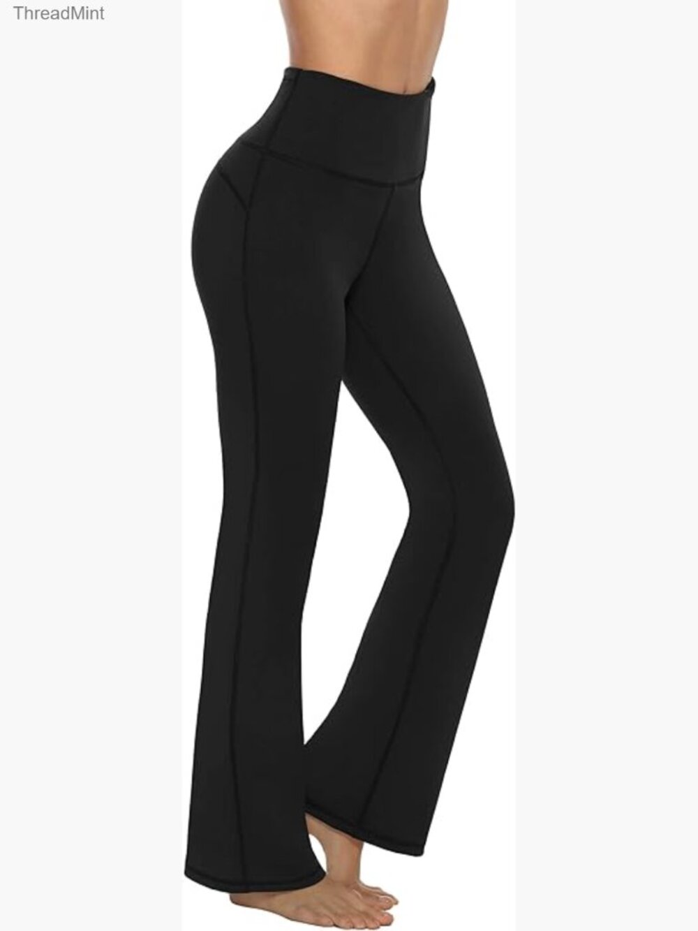 Bootcut Yoga Pants with Pockets, High Waist Tummy Control Workout Leggings